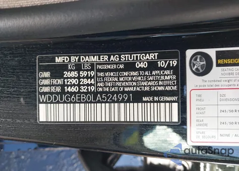 2020 Mercedes-Benz S 450 4Matic from USA, damaged, VIN WDDUG6EB0LA524991